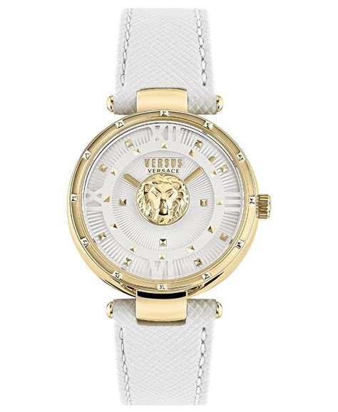 versus versace white strap city watch